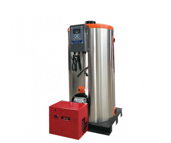 Vertical gas (oil) hot water boiler